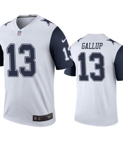 Dallas Cowboys Michael Gallup White Color Rush Legend Jersey - Men
