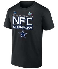 Dallas Cowboys NFC Champions Iconic Slant Black T-Shirt