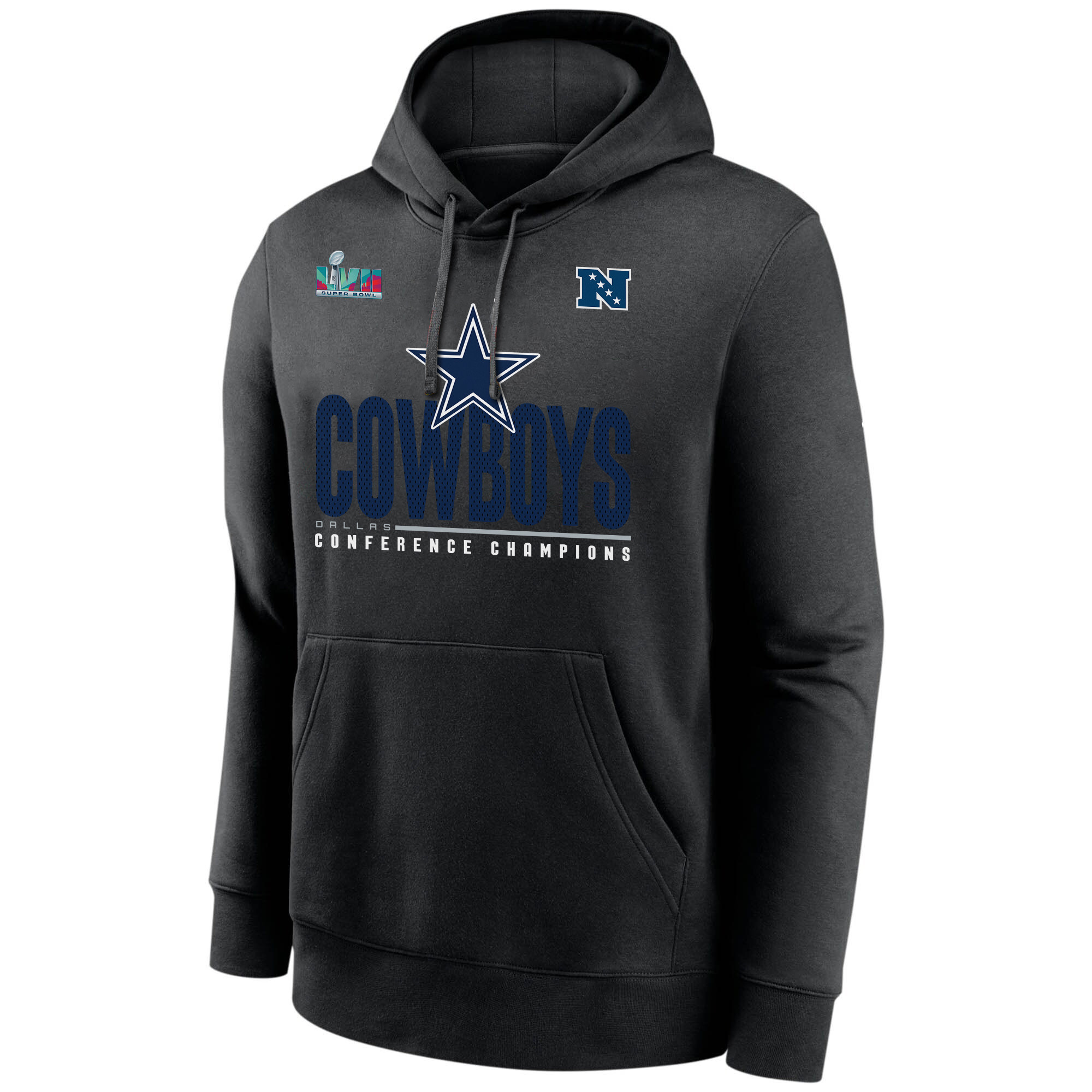 Dallas Cowboys NFC Conference Champions Black Pullover Hoodie