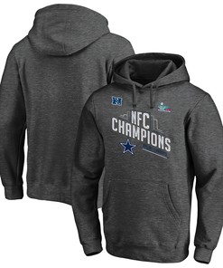 Dallas Cowboys NFC Conference Champions Grey Pullover Hoodie