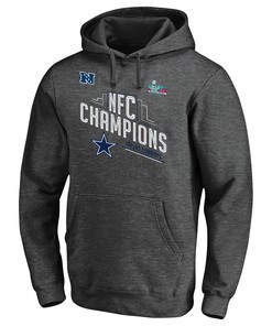 Dallas Cowboys NFC Conference Champions Grey Pullover Hoodie