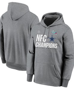 Dallas Cowboys NFC Conference Champions Light Grey Pullover Hoodie