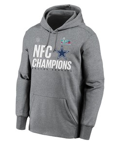 Dallas Cowboys NFC Conference Champions Light Grey Pullover Hoodie