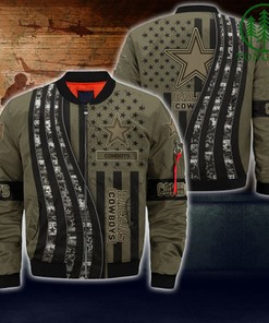 Dallas Cowboys NFL Bomber Jacket Camo For fans
