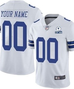 Dallas Cowboys Nfl 2020 Personalized Custom Light Grey Custom Jersey