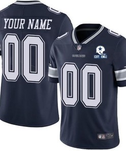 Dallas Cowboys Nfl 2020 Personalized Custom Navy Custom Jersey