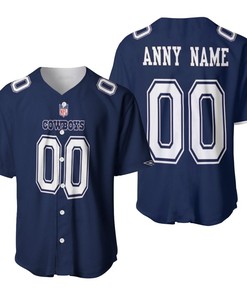 Dallas Cowboys Nfl American Football Game Navy 2019 Jersey Style Custom Gift For Cowboys Fans Baseball Jersey