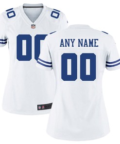 Dallas Cowboys Nike Womens Custom Game Jersey - White