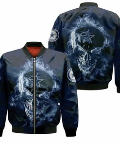 Dallas Cowboys Skull Nfl Fan 3D Bomber Jacket Model 1677