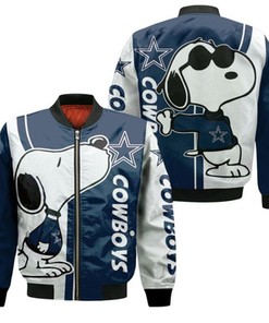 Dallas Cowboys Snoopy Lover 3D Printed Bomber Jacket Model 1681