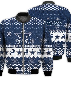 Dallas Cowboys Sports Football American Ugly Christmas Sweater Gifts Unisex 3D Bomber Jacket