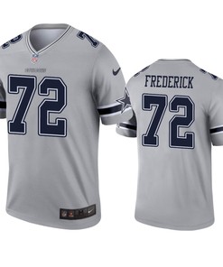Dallas Cowboys Travis Frederick Gray Inverted Legend Jersey