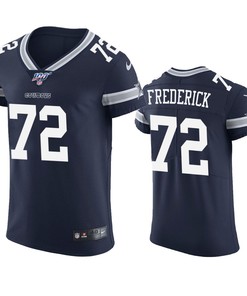 Dallas Cowboys Travis Frederick Navy 100th Season Vapor Elite Jersey