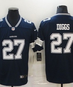 Dallas Cowboys Trevon Diggs #27 Nfl 2020 Black Blue Jersey
