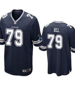 Dallas Cowboys Trysten Hill 2019 Nfl Draft Navy Game Jersey