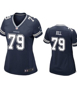 Dallas Cowboys Trysten Hill 2019 Nfl Draft Navy Game Womens Jersey