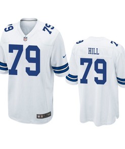 Dallas Cowboys Trysten Hill 2019 Nfl Draft White Game Jersey