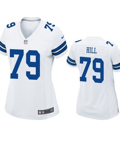 Dallas Cowboys Trysten Hill 2019 Nfl Draft White Game Womens Jersey