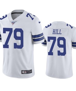 Dallas Cowboys Trysten Hill White 100th Season Vapor Limited Jersey