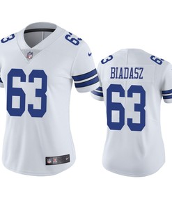 Dallas Cowboys Tyler Biadasz White Vapor Untouchable Limited Jersey
