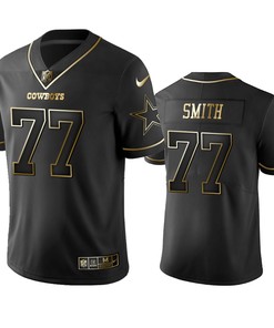 Dallas Cowboys Tyron Smith Black Golden Edition 2019 Vapor Untouchable Limited Jersey - Mens
