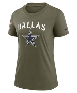 Dallas Cowboys Women's 2022 Salute To Service Legend T-Shirt - Olive