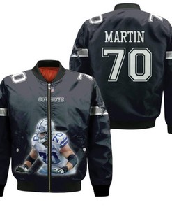 Dallas Cowboys Zack Martin 70 Legendary Captain Black Gift For Cowboys Fans Bomber Jacket