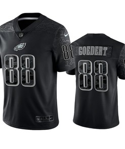 Dallas Goedert 88 Philadelphia Eagles Black Reflective Limited Jersey - Men