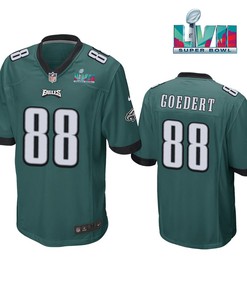 Dallas Goedert 88 Philadelphia Eagles Super Bowl LVII Game Player Men Jersey - Green