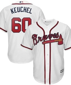 Dallas Keuchel Jersey, Atlanta Braves Home Official Cool Base Player Jersey - White