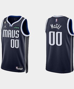 Dallas Mavericks 00 JaVale McGee 2022-23 Statement Edition Navy Men Jersey