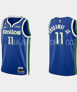 Dallas Mavericks 11 Tim Hardaway Jr. 2022-23 City Edition Royal Men Jersey