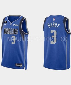 Dallas Mavericks 3 Jaden Hardy 2022-23 Icon Edition Royal Men Jersey