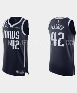 Dallas Mavericks 42 Maxi Kleber Statement Edition Navy 2022-23 Men Jersey