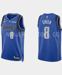 Dallas Mavericks 8 Josh Green 2022-23 Icon Edition Royal Men Jersey