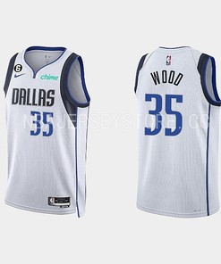Dallas Mavericks Christian Wood 35 2022-23 Association Edition White Men Jersey Swingman