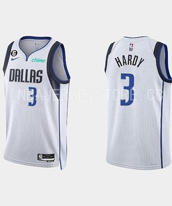 Dallas Mavericks Jaden Hardy 3 2022-23 Association Edition White Men Jersey Swingman