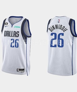 Dallas Mavericks Spencer Dinwiddie 26 2022-23 Association Edition White Men Jersey Swingman