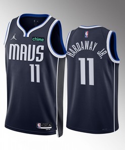Dallas Mavericks Tim Hardaway Jr. 11 2022-23 Statement Edition Navy Jersey Swingman