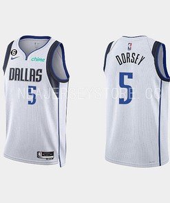 Dallas Mavericks Tyler Dorsey 5 2022-23 Association Edition White Men Jersey Swingman