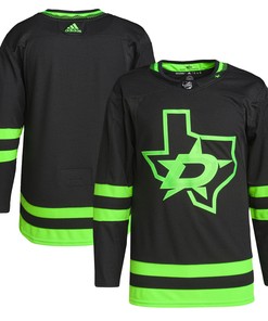 Dallas Stars Adidas Alternate Primegreen Authentic Pro Jersey Black Nhl
