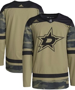Dallas Stars Adidas Military Appreciation Team Authentic Practice Jersey - Camo Nhl