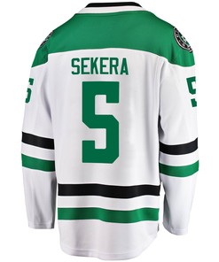 Dallas Stars Andrej Sekera 5 Away 2022 Stanley Cup Playoffs Breakaway Men Jersey - White