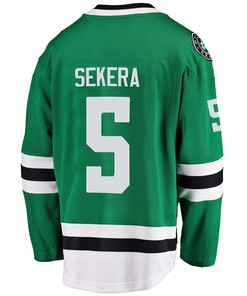 Dallas Stars Andrej Sekera 5 Home 2022 Stanley Cup Playoffs Breakaway Men Jersey - Green