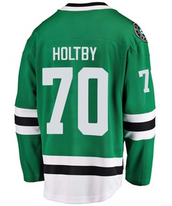 Dallas Stars Braden Holtby 70 Home 2022 Stanley Cup Playoffs Breakaway Men Jersey - Green