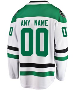 Dallas Stars Custom Away 2022 Stanley Cup Playoffs Breakaway Men Jersey - White