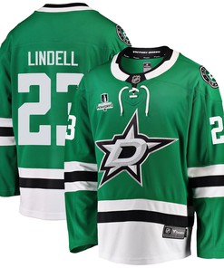 Dallas Stars Esa Lindell 23 Home 2022 Stanley Cup Playoffs Breakaway Men Jersey - Green