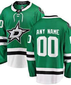 Dallas Stars Fanatics Branded Home Breakaway Custom Jersey - Green Custom Jerseys Nhl