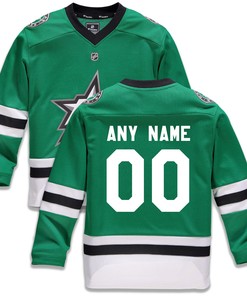 Dallas Stars Fanatics Branded Home Replica Custom Jersey - Green Custom Jerseys Nhl