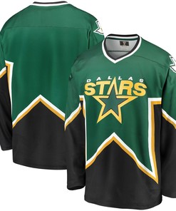 Dallas Stars Fanatics Branded Premier Breakaway Heritage Blank Jersey - Kelly Green/black Nhl